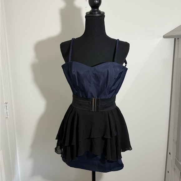 H&M Navy and Black Mini Dress - Picture 1 of 3
